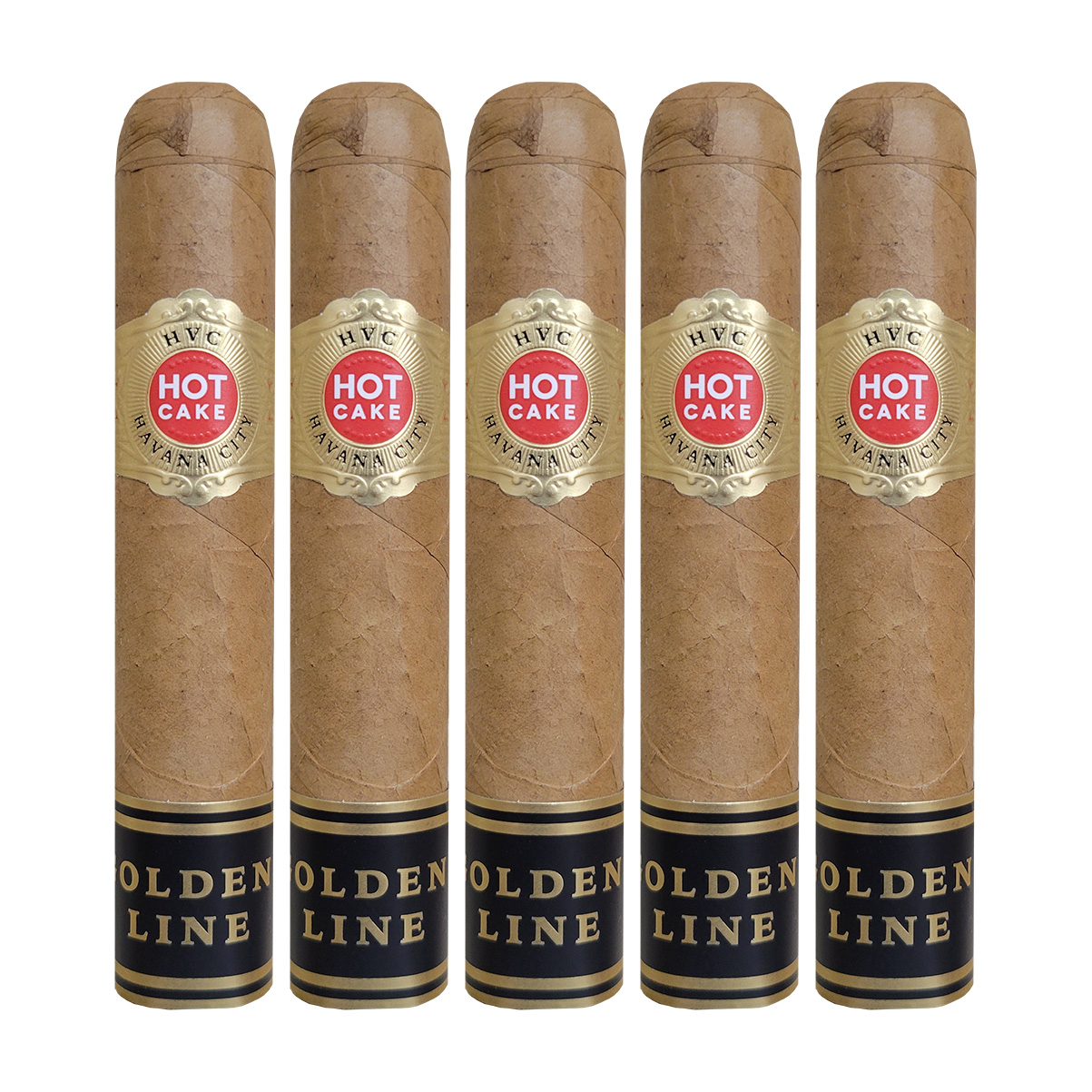 HVC Hot Cake Golden Line Laguitos #4 CT Cigar - 5 pack